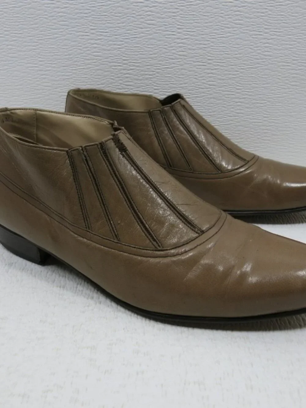 Rodolfo Valentino Elastic Leather Dress Men's Comfort Boots Size 7.5